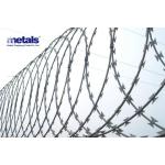 Galvanized High Security Fencing Barbed Tape Concertina In Military Prison Industrial Settings for sale