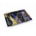 ODM Anti Slip PS Plastic Disposable Sushi Takeaway Tray for sale