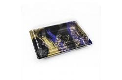 China Take Out Rectangular Food Packaging Serving Sushi Tray With Lid supplier