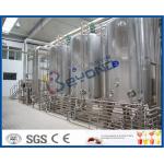 PLC UHT Milk Processing Line For High Temperature Pasteurized Soy Milk / Organic Milk / Milk Products for sale