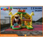 Animal Inflatable Bounce House Slide Combo With Hand Pringting ROHS EN71 for sale