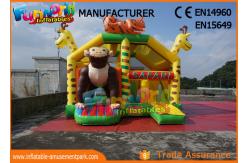 China Animal Inflatable Bounce House Slide Combo With Hand Pringting ROHS EN71 supplier