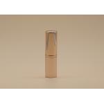 Bright Rose Gold Lip Balm Tubes , Aluminum Lipstick Tube Plastic Inner for sale