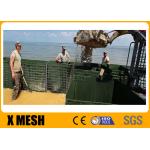 4.0 / 5.0 Mm Hesco Flood Barriers For River And Sea Bank With Green Textiles for sale