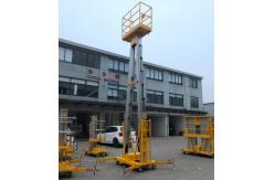 China 10 Meters Aluminum Aerial Work Platform Double Mast Vertical Lift supplier