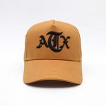 5 Panel Constructured Baseball Cap with Adjustable Strap and Reinforced Seams for sale
