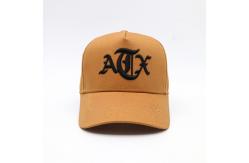 China 5 Panel Constructured Baseball Cap with Adjustable Strap and Reinforced Seams supplier