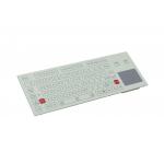 IP65 Industrial Flat Membrane Ruggedized Keyboard With Touchpad for sale