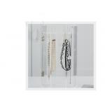 24 Hooks Tabletop Jewelry Organizer , Clear Acrylic Necklace Holder for sale