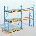 Durable Industrial Storage Rack / Selective Pallet Racking Capacity 1000-4000 Kg for sale