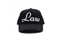 China Structured 5 Panel Embroidered Baseball Caps With Metal Eyelets supplier