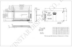 China 256*128 Wide Temperature Graphic LCD Module Winstar 100% Replace Industrial Display supplier