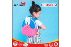 China Pink Neoprene Toddler Backpack With Pretty Bowknot / Grab Handle supplier