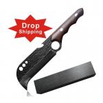 58HRC Wooden Handle Machete LFGB Carbon Steel for sale