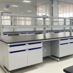 Customized Lab Workbenches with Casters Drawers Shelves Storage Lockers