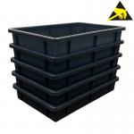 PP Anti-Static Component Storage ESD Container Tray Pallet Bin Anti-Static Conductive Boxes for sale
