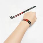 Custom Logo Promotional Item Wristbands Vinyl One Layer PVC Waterproof Colorful With Barcode for sale
