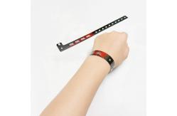 China Activity Tyvek Dupont Paper Wristband Barcode Paper Business Event Admission Bracelet supplier
