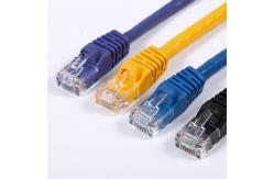 China Cat5E Cat 6 Cat6a UTP Ethernet Patch Cable Round For Communicate supplier
