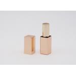 Square Gold Aluminum Magnet Lip Balm Containers Bulk