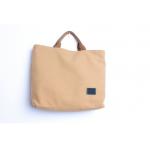 Customized Size Natural Canvas Zippered Tote Bag For Promotional Activities