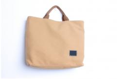 China Customized Size Natural Canvas Zippered Tote Bag For Promotional Activities supplier