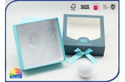 China Butterfly Knot Drawer Gift Box With PET Insert Die Cut Window supplier