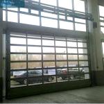 220V 2.5mm Galvanized Steel PC Glass Panel Garage Doors for sale