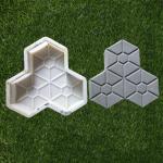 Concrete Silicon Plastic Paver Mould 20-25mm Thickness For Garden Path