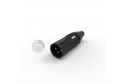 China Mini 3 Pin Audio Connector Lightweight XLR Male Plug Connector supplier