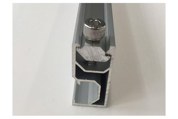 Industrial Aluminum 6063 Customized Solar Mounting Rails With Powder Painting