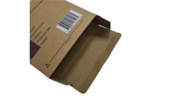 China Hanging Brown Self Assembly Paper Boxes Flat Rectangle Auto Lock Bottom Carton supplier