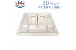 China ABS 2 Port Wall Network Cable Faceplate For Workstation supplier
