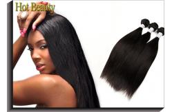 China Double Machine Weft Virgin Peruvian Straight Hair 24 Inch Hair Extensions supplier