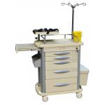 Nurse Medical Crash Cart , Multi-Purpose Resuscitation Trolley for sale