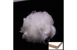 China Silicone Free PSF White Recycled PET Artificial Staple Fibres For Mattress supplier