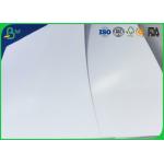 80gsm 90gsm 31 * 43 Glossy White Paper , Double Sides Satin Coated Paper for sale