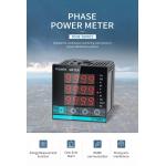 RS485 Multifunction Power Meter 2 Loop Programmable Alarm LED Display for sale