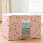 Sonsill Washable Cube Fabric Household Storage Containers Sealed Stackable