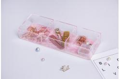 China 3 Section Multipurpose 3mm Acrylic Desk Organizer Tray supplier