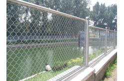 China Guardrail Galvanized Chain Link Fence，Braided Welded Wire Mesh For Fencing supplier