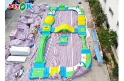 China Silk Printing Inflatable Water Obstacle Course For Wake Park supplier