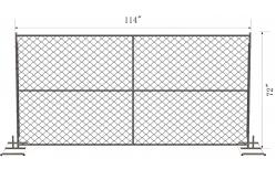 China 3M Hot Dip Galvanized Metal Temporary Fence For Agricultural supplier