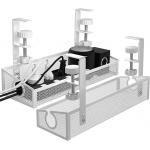 Upgrade Your Desk Adjustable Clamp Storage Holders Racks No Drill for Wire Management for sale