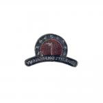Twill Iron On Custom Logo Embroidered Patches Heat Cut Border