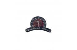 China Twill Iron On Custom Logo Embroidered Patches Heat Cut Border supplier