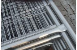 China Building Galvanized Site Security Fencing 75*150mm Portable Security Fence supplier