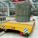 Hot Metal Industrial Ladle Transfer Cart For Metallurgical Foundry High Temperature for sale