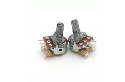 China 5k Potentiometer With Switch 15mm Dual Gang Audio Taper supplier