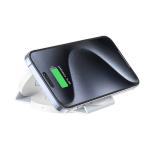 Foldable 3 In 1 Wireless Portable Mobile Charger Space Saving Magnetic Suction Charging for sale